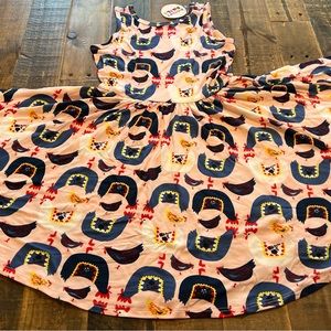 Dot Dot Smile size 5/6, 7 or 8/10 girls vintage Chickens Tank Twirl Dress New